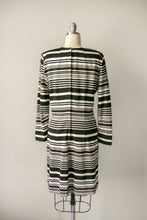 Load image into Gallery viewer, 1960s Dress Striped Knit Mod M