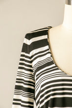 Load image into Gallery viewer, 1960s Dress Striped Knit Mod M