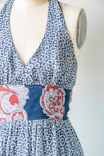 Load image into Gallery viewer, 1970s Maxi Dress Young Innocent Halter XS