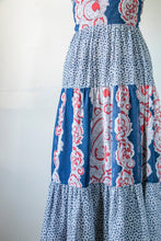 Load image into Gallery viewer, 1970s Maxi Dress Young Innocent Halter XS