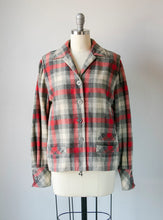 Load image into Gallery viewer, 1950s 49er Jacket Wool Plaid Sportswear M