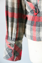 Load image into Gallery viewer, 1950s 49er Jacket Wool Plaid Sportswear M