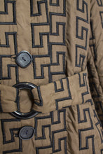 Load image into Gallery viewer, 1960s Coat Faux Fur Lined Zig Zag