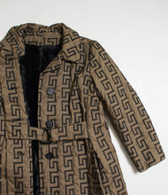 Load image into Gallery viewer, 1960s Coat Faux Fur Lined Zig Zag
