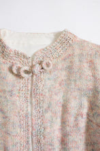Load image into Gallery viewer, 1960s Sweater Coat Beige Wool Knit Jacket M / S