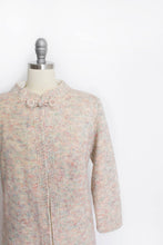 Load image into Gallery viewer, 1960s Sweater Coat Beige Wool Knit Jacket M / S