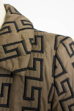 Load image into Gallery viewer, 1960s Coat Faux Fur Lined Zig Zag