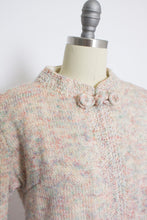 Load image into Gallery viewer, 1960s Sweater Coat Beige Wool Knit Jacket M / S