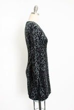 Load image into Gallery viewer, Vintage Betsey Johnson Dress 1990s VELVET Snake Printed Small S