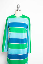 Load image into Gallery viewer, 1960s Dress Vicky Vaughn Striped Mod Shift 60s Small