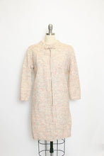 Load image into Gallery viewer, 1960s Sweater Coat Beige Wool Knit Jacket M / S