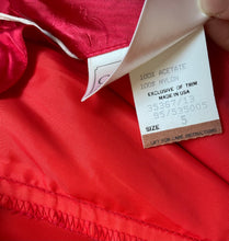 Load image into Gallery viewer, 1980s GUNNE SAX Dress Satin Red XS
