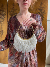 Load image into Gallery viewer, 1960s Purse 3D Beaded Dangle Embellished Cocktail Clutch Bag