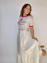 Load image into Gallery viewer, Antique Skirt Edwardian Cotton Lace Maxi Petticoat M
