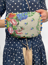 Load image into Gallery viewer, Antique 1920s Muff Beaded Hand Warmer Accessory Deco Flapper Floral