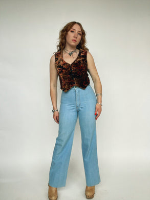 1970s Jeans Pentimento Cotton Denim Boho Hippie 26