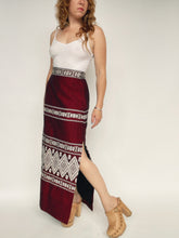 Load image into Gallery viewer, 1960s Maxi Column Skirt Cotton Woven Mexican M