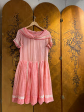 Load image into Gallery viewer, 1920s Dress Sheer Organza Pink XS / S