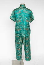 Load image into Gallery viewer, 1990s Lounge Set Pajamas Pants Ensemble Chinese Silk