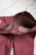 Load image into Gallery viewer, 1970s Bell Bottoms Magenta Cotton Pants XS