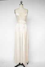 Load image into Gallery viewer, 1980s Nightgown Sheer Lace Long Slip Lingerie Dress S