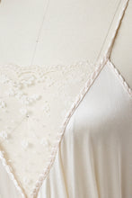 Load image into Gallery viewer, 1980s Nightgown Sheer Lace Long Slip Lingerie Dress S