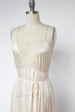 Load image into Gallery viewer, 1980s Nightgown Sheer Lace Long Slip Lingerie Dress S