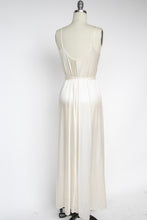 Load image into Gallery viewer, 1980s Nightgown Sheer Lace Long Slip Lingerie Dress S