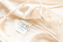 Load image into Gallery viewer, 1980s Nightgown Sheer Lace Long Slip Lingerie Dress S