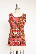 Load image into Gallery viewer, 1960s Hawaiian Cotton Printed Top XS