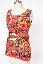 Load image into Gallery viewer, 1960s Hawaiian Cotton Printed Top XS