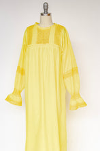 Load image into Gallery viewer, 1970s Dress Cotton Maxi Mexican Shift M
