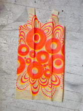 Load image into Gallery viewer, 1960s Paper Dress Psychedelic Neon Black Light Mod Op Art Shift