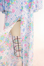 Load image into Gallery viewer, 1970s Caftan Robe Loungewear Floral Lingerie Dress M