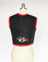 Load image into Gallery viewer, 1970s Ethnic Vest Wool Embroidered Waistcoat S