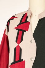 Load image into Gallery viewer, 1990s Western Shirt Printed Cotton Patchwork M