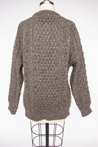 1970s Wool Knit Fisherman Sweater S
