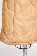 Load image into Gallery viewer, 1970s Coat Deerskin Quilted Leather Finnish Jacket Hooded XS