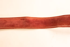1980s Belt Suede Leather Cinch Waist Plum
