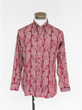 Load image into Gallery viewer, 1970s Shirt Men&#39;s Printed Cotton Button Up L