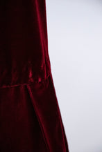 Load image into Gallery viewer, 1970s Velvet Maxi Full Skirt Burgundy XS