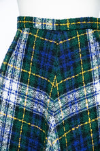 Load image into Gallery viewer, 1970s Full Maxi Skirt Wool Tartan Plaid Long S