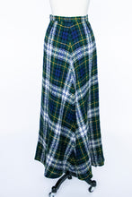 Load image into Gallery viewer, 1970s Full Maxi Skirt Wool Tartan Plaid Long S