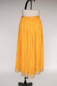 Antique 1920s Skirt Cotton Calico Petticoat S