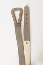 Load image into Gallery viewer, 1980s Belt Suede Leather Cinch Waist Grey