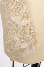 Load image into Gallery viewer, Antique Edwardian Blouse Lace Heart Bodice 1910s S