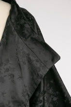 Load image into Gallery viewer, 1950s Swing Coat Silk Brocade Black Cocktail