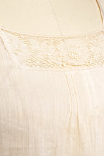 Load image into Gallery viewer, 1920s Lawn Dress Sheer Cotton Flapper Lace S
