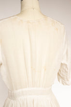 Load image into Gallery viewer, Antique Edwardian Lawn Dress Sheer Cotton 1910s S