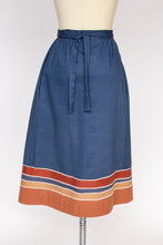 Load image into Gallery viewer, 1970s Wrap Skirt Cotton Denim Patchwork M